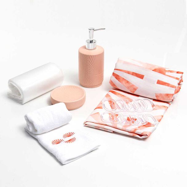 Set Cortina de Baño 6 Piezas Mashini Rapel Multicolor