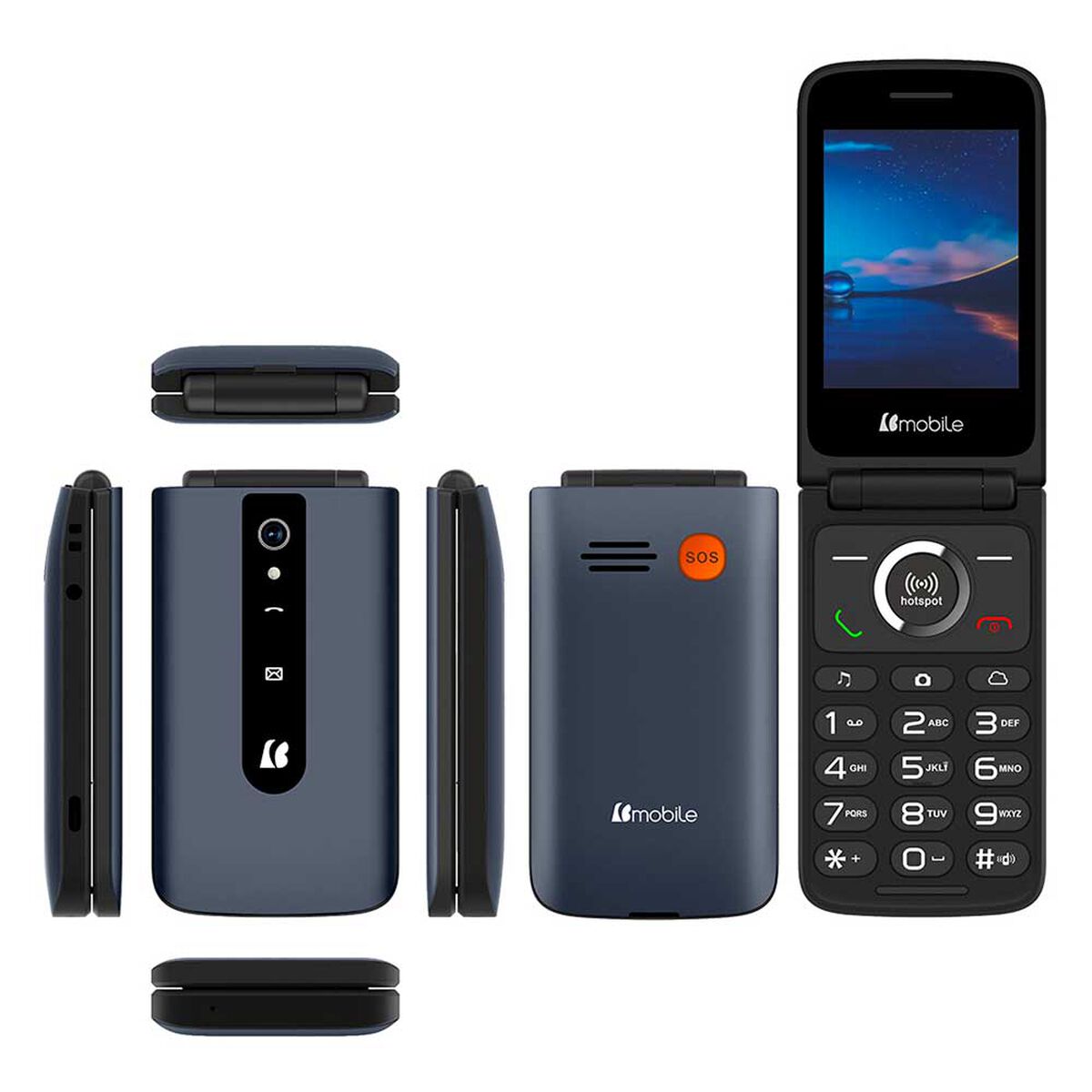 Celular Clamshell Bmobile C42 3.0” Gray and Black Liberado