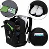 Mochila de Viaje Negra Laptop Compartimento Zapatos Impermeable De Gaune