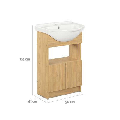 Imagen 2 del producto Vanitorio CIC Cannes 2 Puertas Olmo