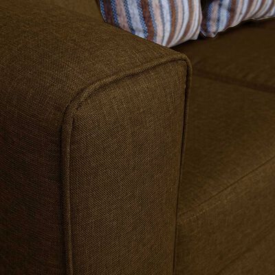 Imagen 2 del producto Juego de Living Elegant Detail Santa Fe Sofá 2 Cuerpos + Dos sillones 1 Cuerpo Café