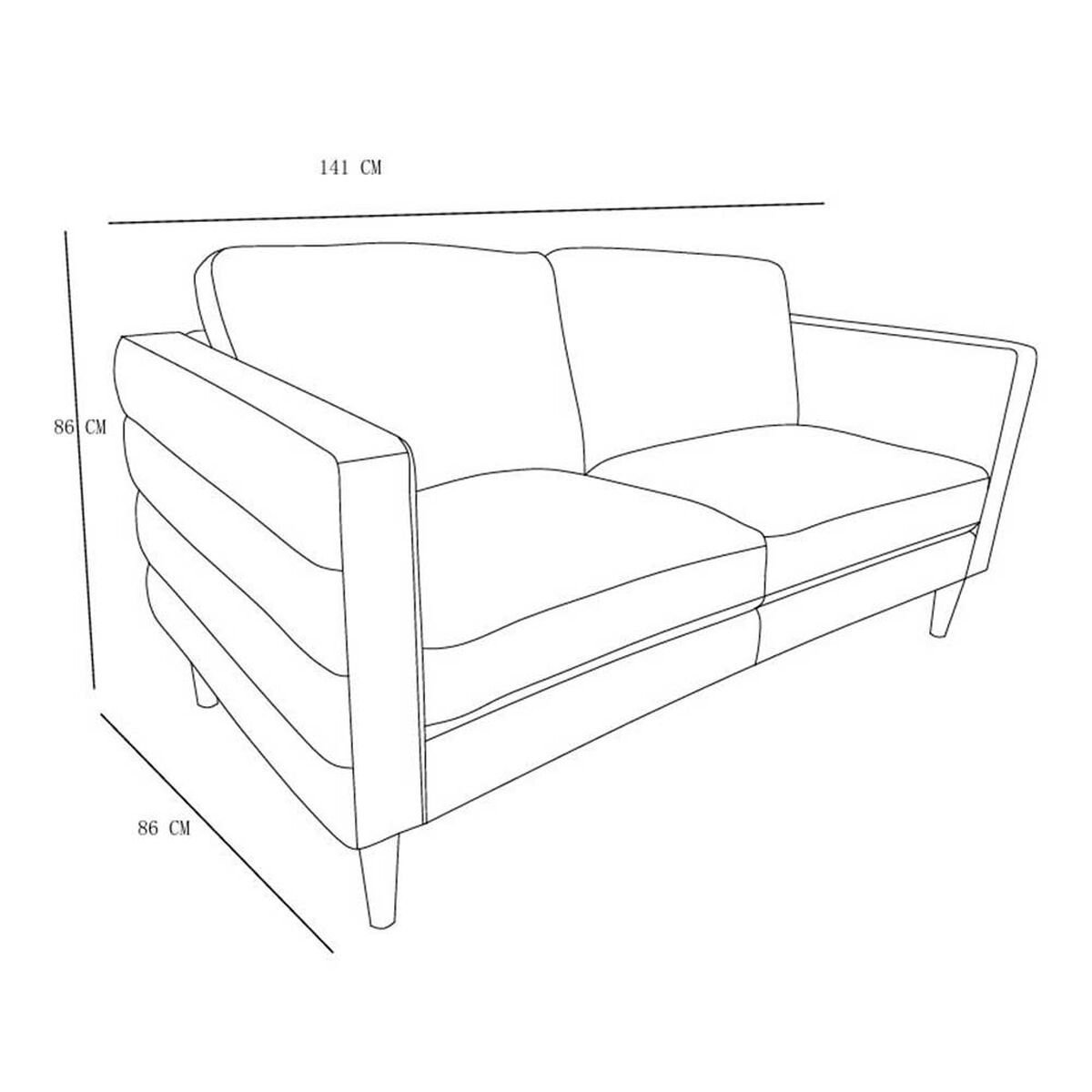 Sof&aacute; Casanova Atlanta 2 Cuerpos Grafito Gris