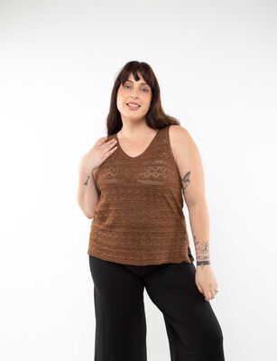 Imagen 1 del producto Polera Sin Mangas Mujer Extralindas Cafe