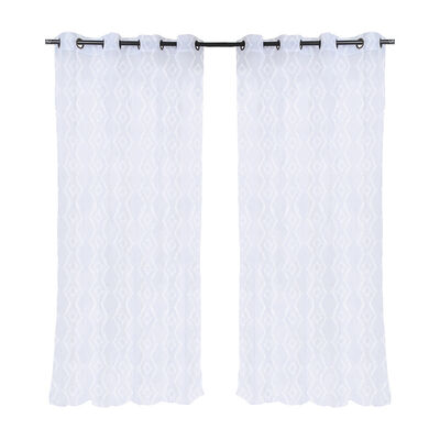 Cortina Velo Mashini Rombo Blanco 140 x 220 cm