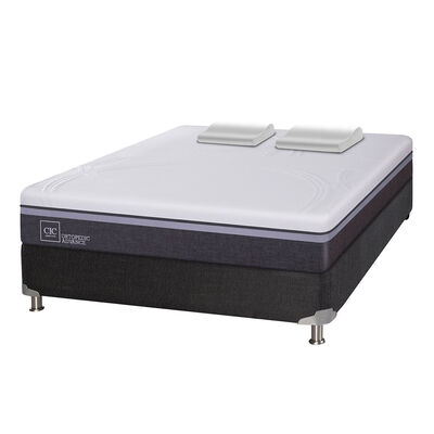 Imagen 1 del producto Box Spring CIC 2 Plazas Ortopedic Advance + Almohadas