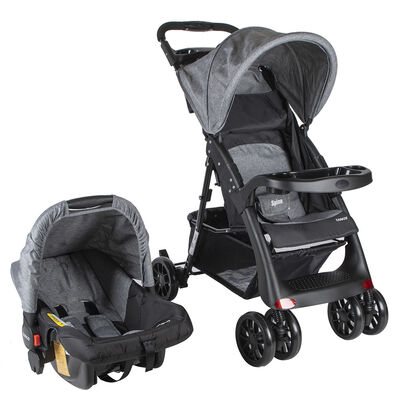 Coche Travel System Spine Gris