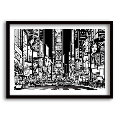 Cuadro Decorativo Retela Retro City 70 x 50 cm