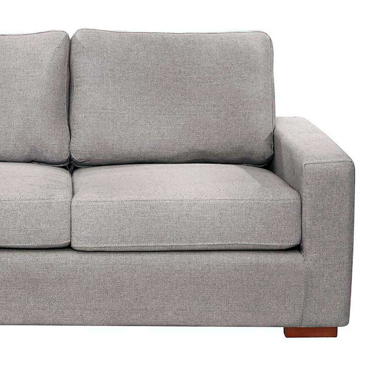 Sof&aacute; Seccional Izquierdo Latam Home Livorno 3 Cuerpos Gris Claro