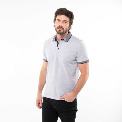 Polera Piqué Slim Manga Corta Hombre Zibel