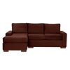 Sof&aacute; Seccional Izquierdo Latam Home Livorno 3 Cuerpos Chocolate