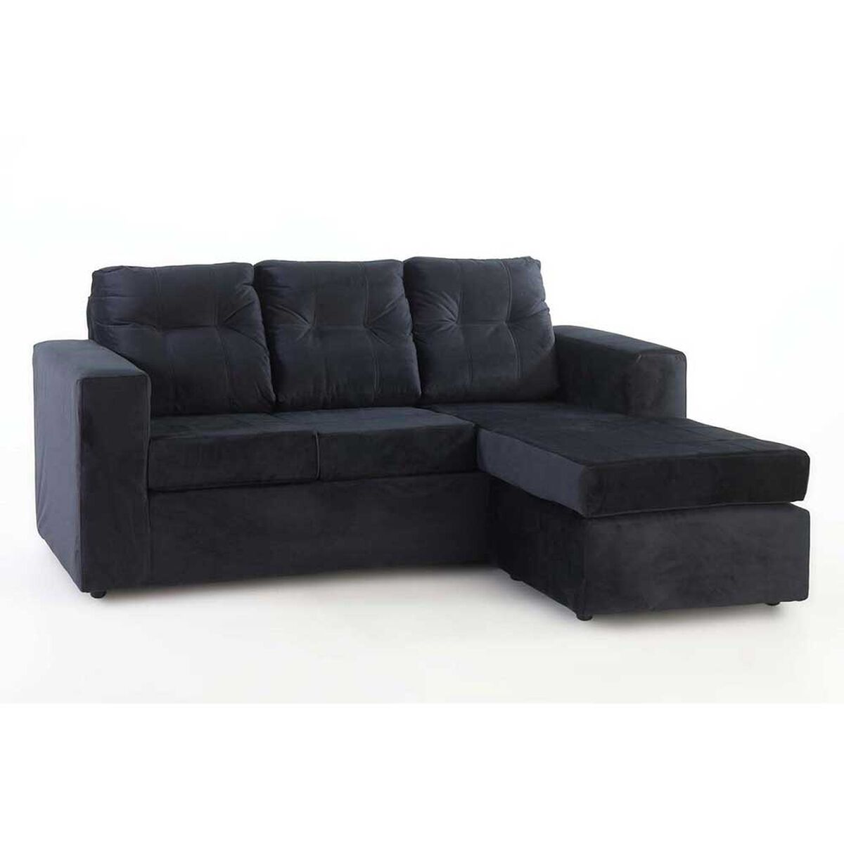 Sofá Modular Kea Rodas 3 Cuerpos Negro