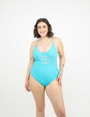 Imagen 1 del producto Traje de baño Enterito Mujer Icono Celeste