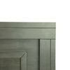 Cama Europea CIC Base Dividida 2 Plazas Lux + Respaldo Milan Olivo