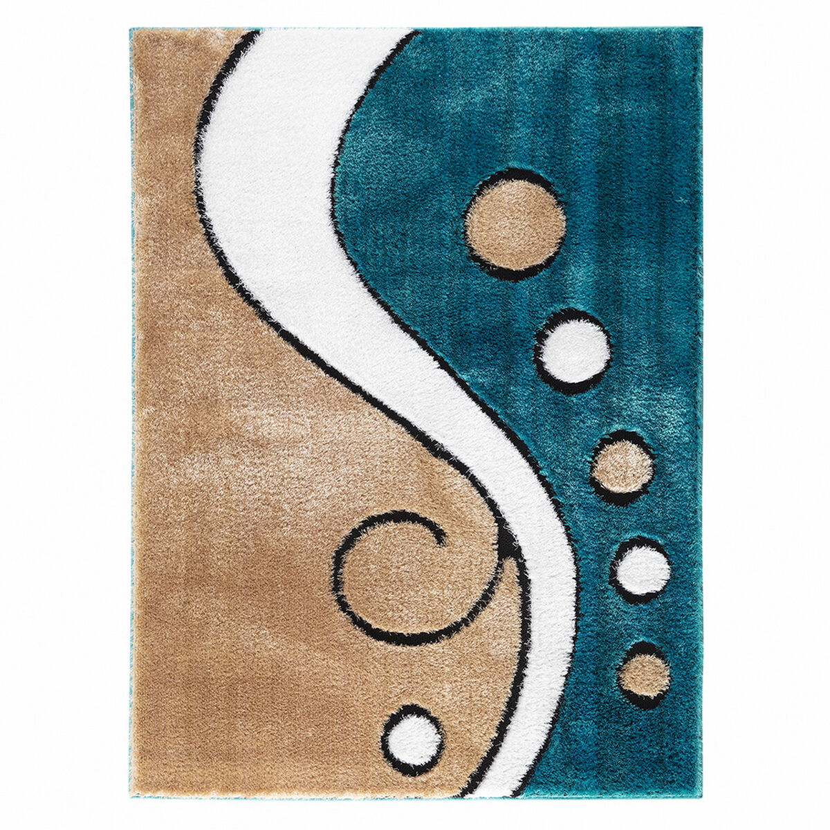 Alfombra Modalfo Exclusive Figuras Turquesa 150x200 cm