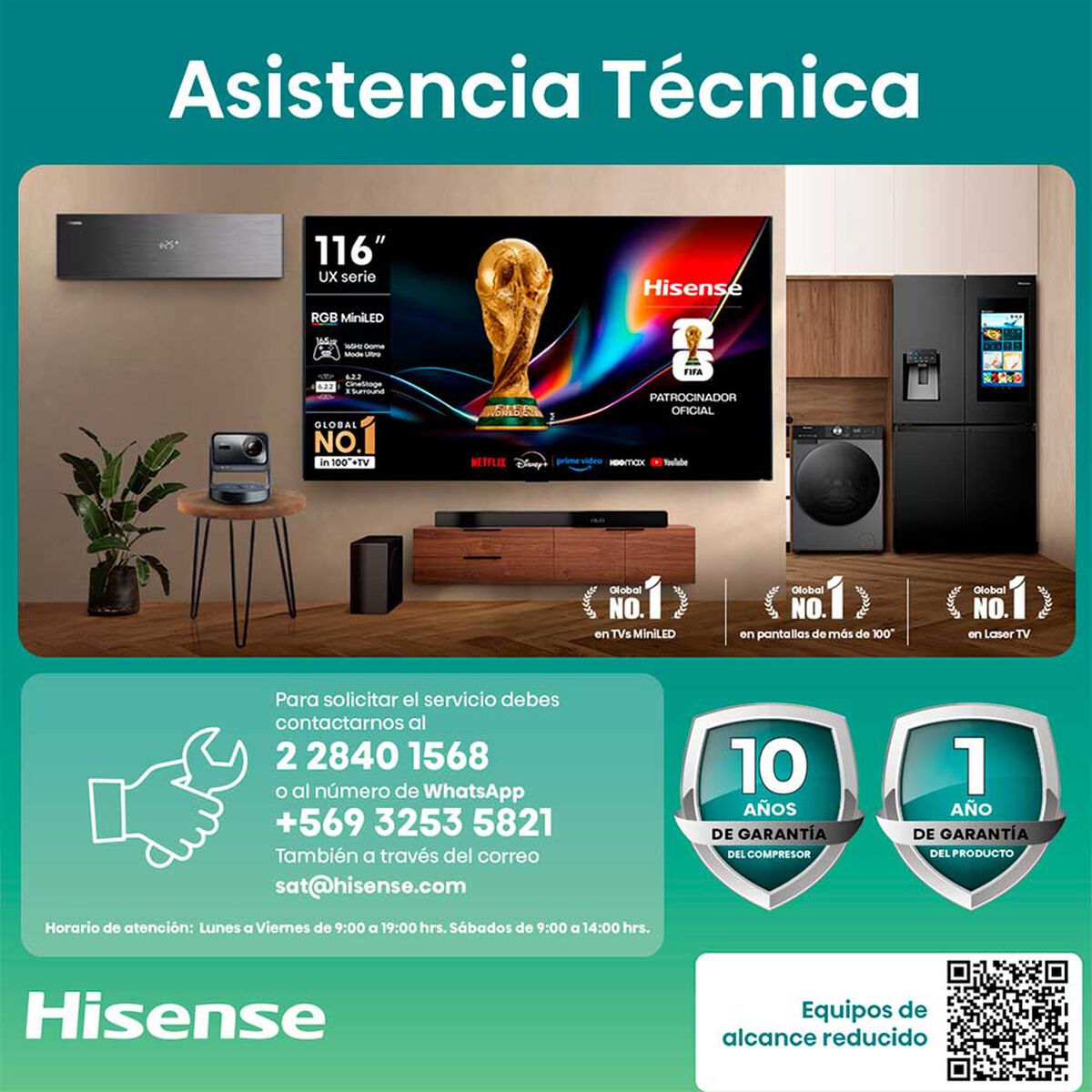 Refrigerador Hisense RB3N300NMDA Bottom Freezer 304 L Black