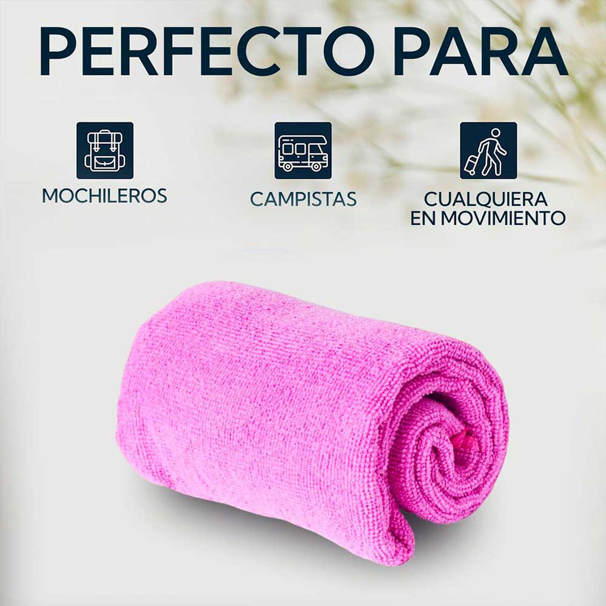 Pack 2 Toallas Microfibra Terry Morada Pro Outdoor