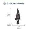 Coche Mascota Gris BP02G Bebesit