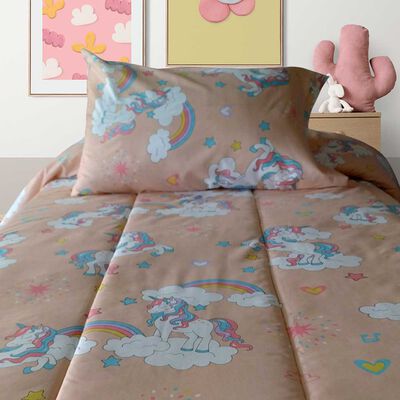 Imagen 1 del producto Plumón Illusions 1,5 plazas Infantil Unicornio Rosado