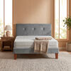 Cama Europea Latam Home 1,5 Plazas Zen Best Gris + Respaldo