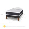 Cama Europea CIC 1,5 Plazas New Ortopedic + Almohada Viscoel&aacute;stica
