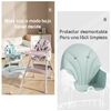 Silla de Comer Mecedora 2 en 1 con Ruedas Verde Lubabycas