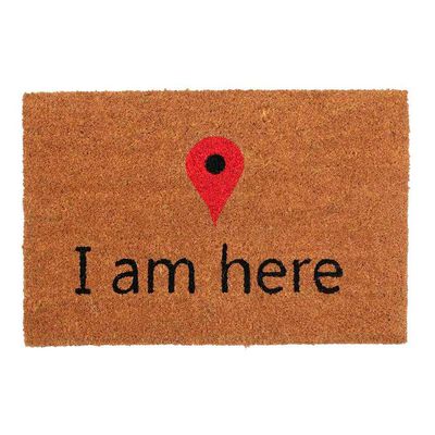 Imagen 1 del producto Limpiapiés Idetex Coco Here 40 x 60 cm Café