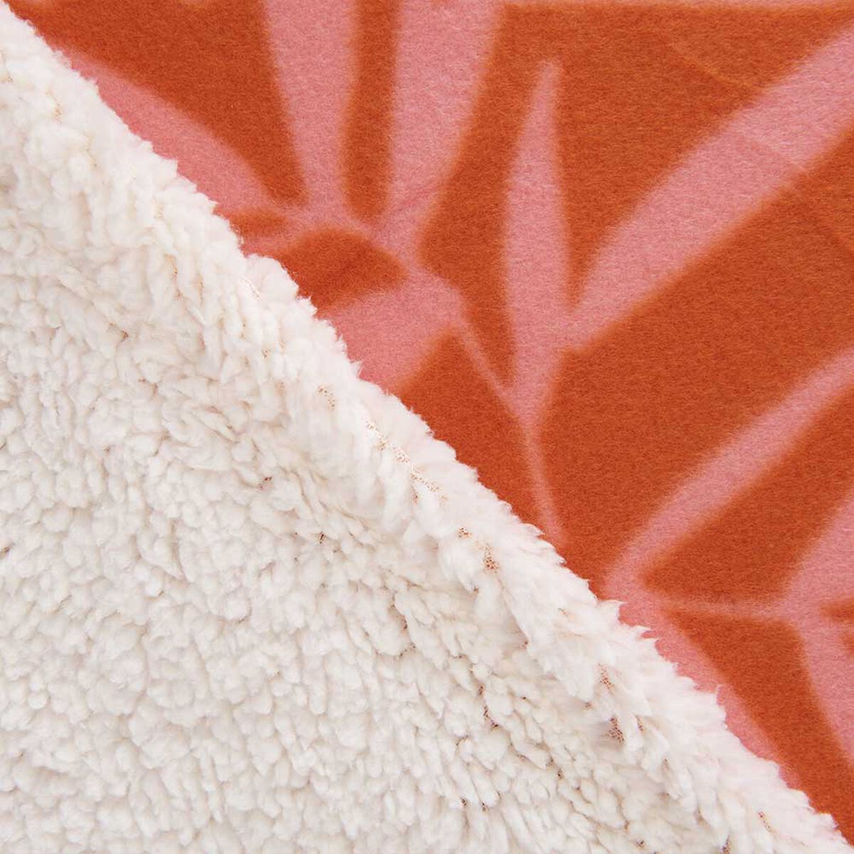 Frazada Polar Sherpa Estampado Mashini 1,5 Plazas Tulipan