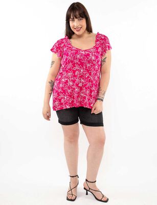 Imagen 2 del producto Polera Manga Corta Mujer Extralindas Rojo