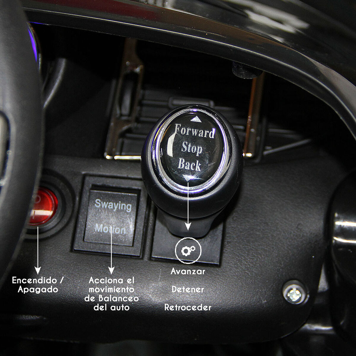 Auto a Batería Control Remoto RS-5980 Blanco