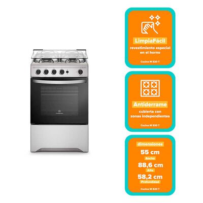 Cocina a Gas Mademsa M 520 T 4 Quemadores