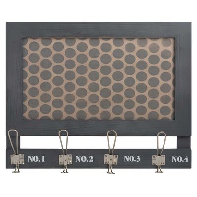 Adorno Memo con Gancho Madera Vgo  45 x 6 cm Gris