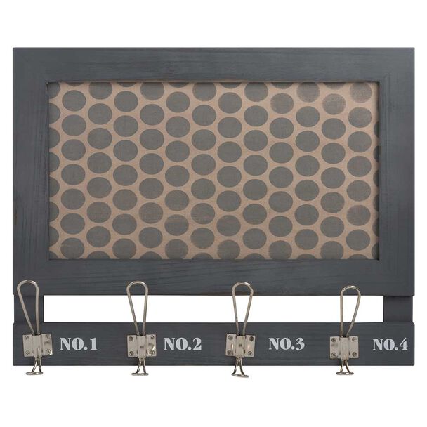 Adorno Memo con Gancho Madera Vgo  45 x 6 cm Gris