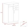 Clóset TuHome Eco 2 Puertas 2 Cajones Wengue
