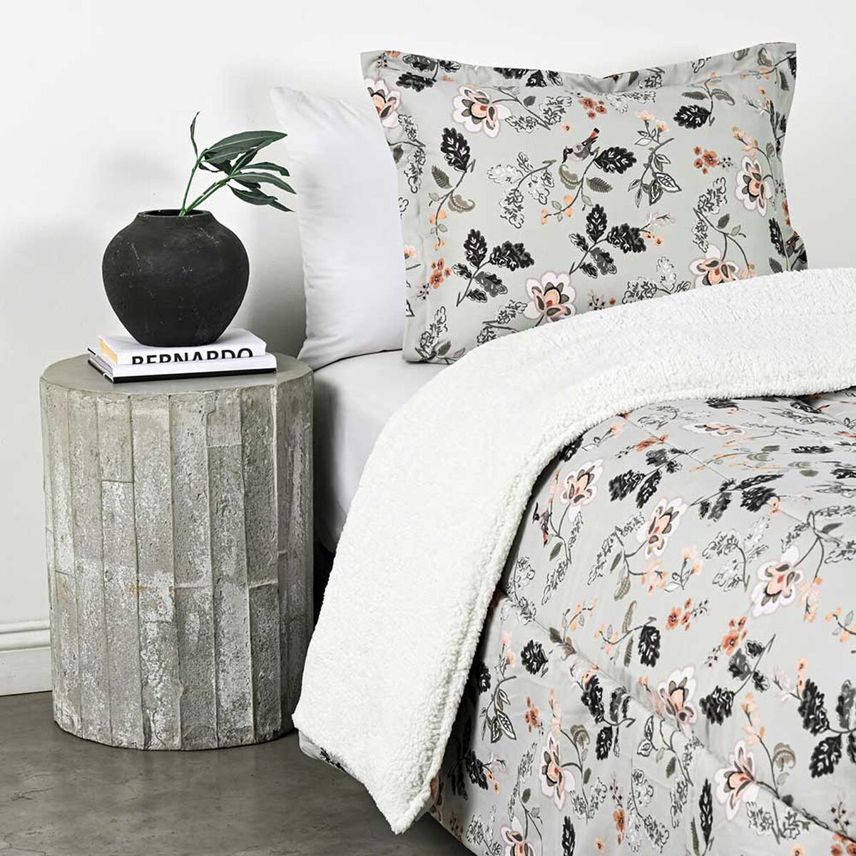 Plumón Elements & Co 1,5 Plazas Bird Gris