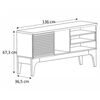 Rack TV Exit Veneza Beige Matte Hasta 60"
