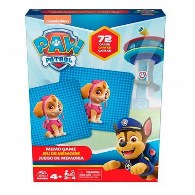 Juego Memorice 72 Pzs Paw Patrol