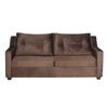 Juego de Living Diseño A&M Home Aries Sofá 3 Cuerpos + 2 Pouf 1 Cuerpo  Chocolate