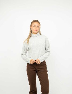 Imagen 1 del producto Sweater Mujer Icono Gris