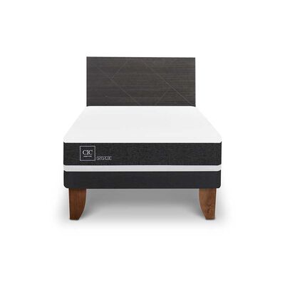 Imagen 1 del producto Cama Europea CIC Base Normal 1,5 Plazas Ortopedic + Respaldo Villarrica