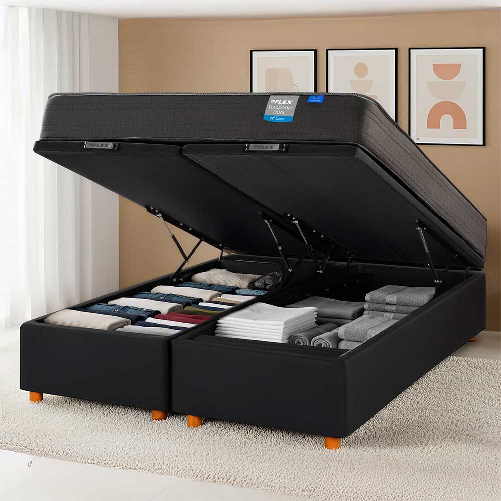 Cama Baul Flex 2 Plazas Europedic Dual 200 cm | Abc