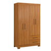 Closet Home Mobili Lucca 4 Puertas 2 Cajones Caf&eacute;