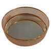 Bandeja Metal Vgo Espejada Circular 40 cm Dorado