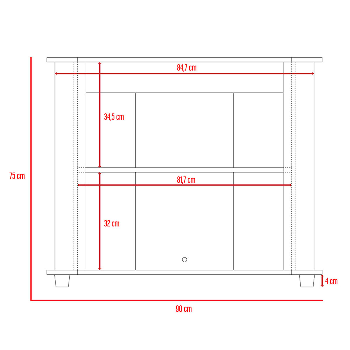 Rack TV TuHome Maori Hasta 40" Wengue