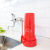 Purificador de Agua Filtro Sobre Cubierta + Botella Purificadora Dvigi Rojo