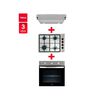 Combo Empotrado  Teka Horno HBB 4460 SS + Encimera HLX 540 KBB0C IX + Campana CX 62120 KOS Inox