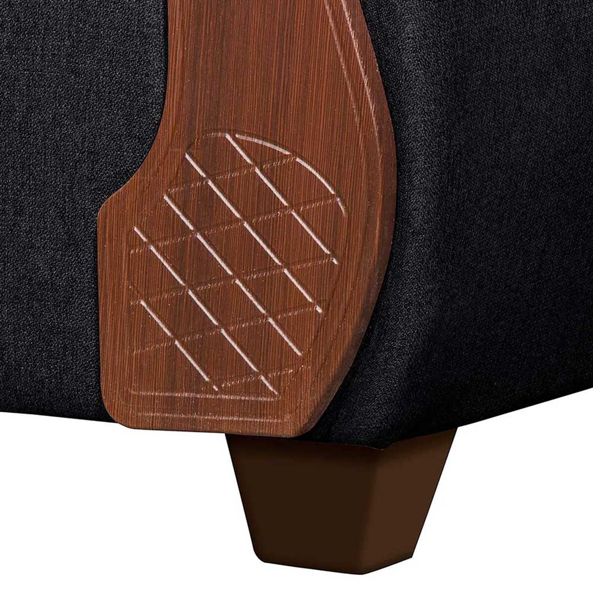 Juego de Living Ruzam Mobel Marsella Sof&aacute; 3 Cuerpos + Dos Sillones 1 Cuerpo Lino Negro