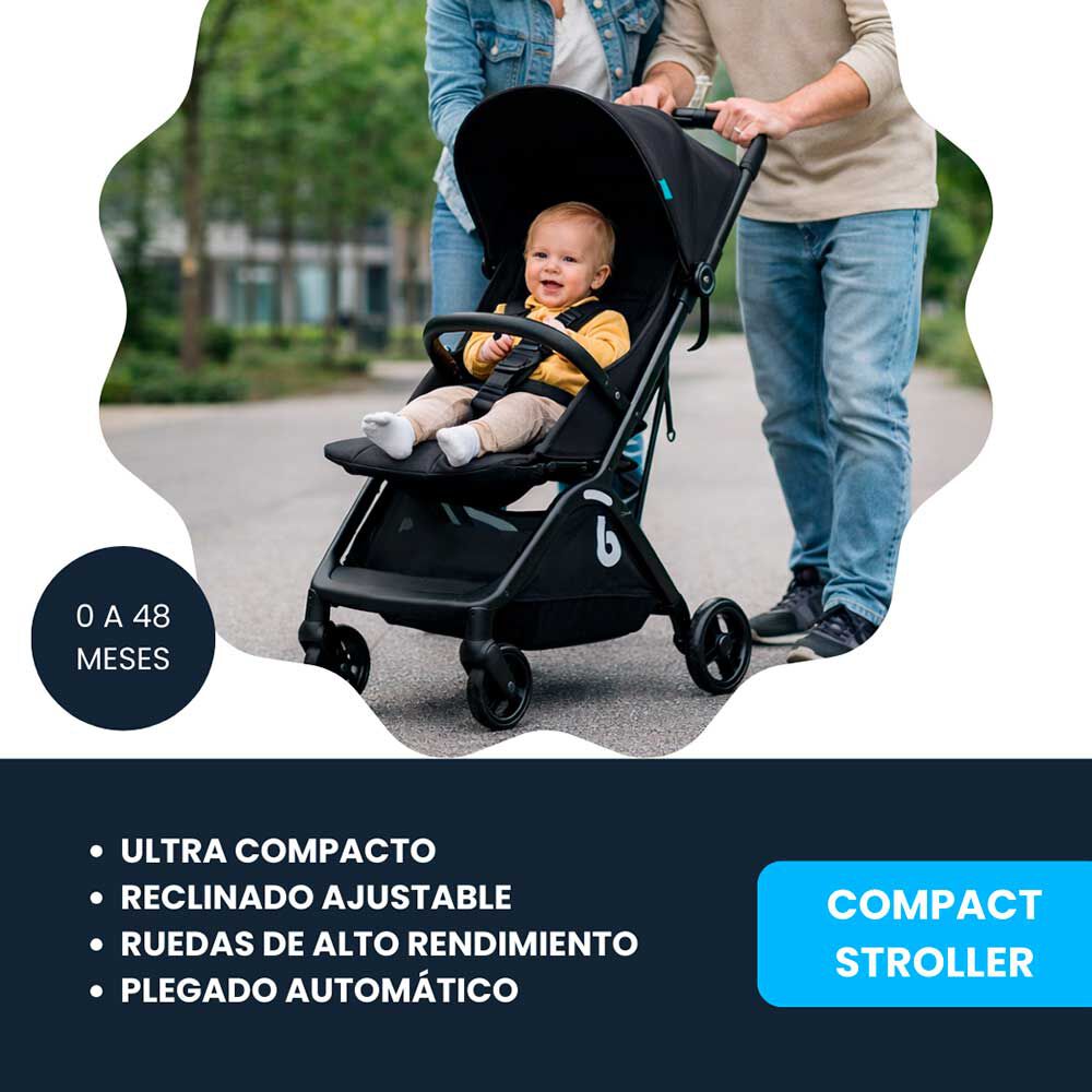 Bebeglo Compacto Plegado Automático RS-1337 Negro, foto 5