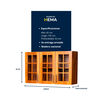 Mueble Ar&eacute;reo de Cocina Muebles Hema Berl&iacute;n 3 Puertas Nogal