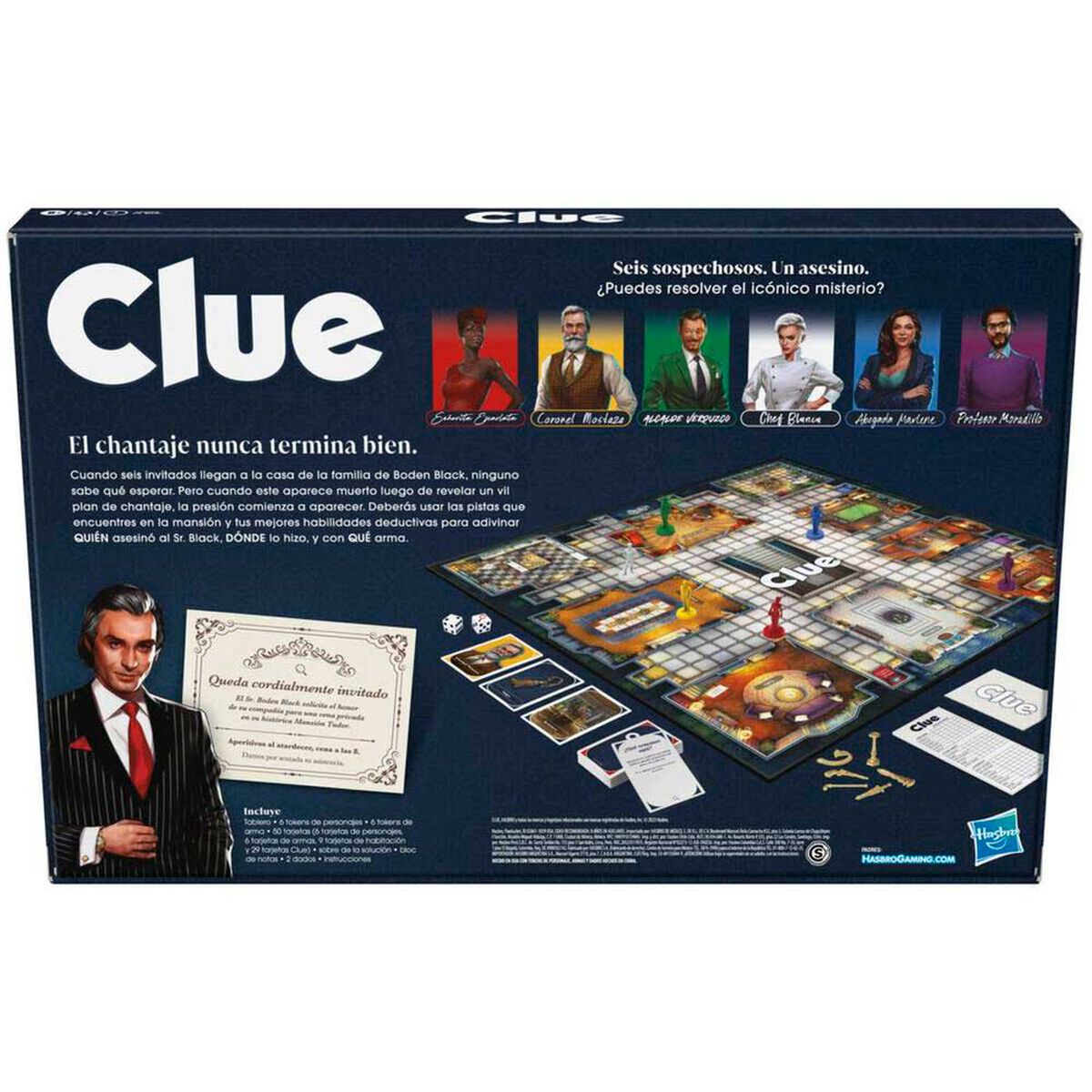 Juego de Mesa Clue Hasbro Gaming