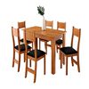 Juego de Comedor Altavision Violeta 6 Sillas Negro Miel